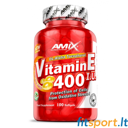 Amix vitamīns E 400 I.U. 100 mīkstās želejas 